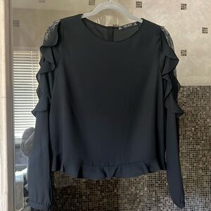 Black zara blouse